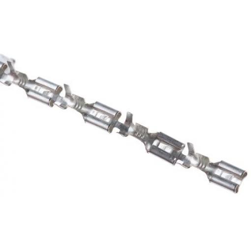 TE Connectivity Zásuvný konektor, řada: FASTIN-FASTON .187 Neizolované, 4.75 x 0.81 mm, Černá Vnitřní, celková délka: 15
