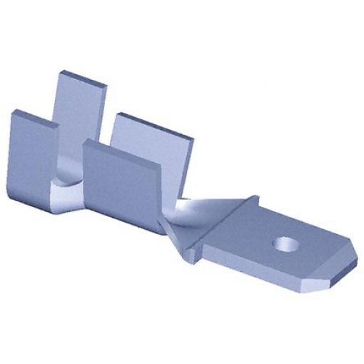 TE Connectivity Zásuvný konektor, řada: FASTON .187 Neizolované, 4.75 x 0.81 mm, Černá Vnější, celková délka: 17.14 mm,