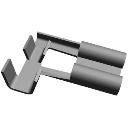 TE Connectivity Zásuvný konektor, řada: FASTON .250 Neizolované, 6.35 x 0.81 mm, Stříbrná Vnitřní, celková délka: 14.2