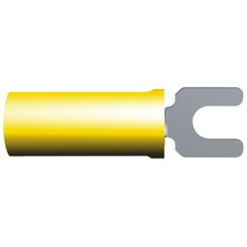 Krimpovací plochý konektor, řada: PIDG, Izolované, M3.5 barva Žlutá, max. AWG: 10 AWG, min. AWG: 12 AWG, TE