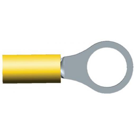 Očková koncovka, řada: PIDG, pokovení: Cín, M5, Žlutá, 105 °C, min. AWG: 26 AWG, max. AWG: 22 AWG, Izolované, TE