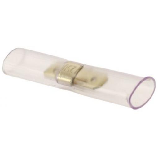 TE Connectivity Zásuvný konektor, řada: Faston Izolované, 6.35 x 0.81 mm, Čirá Samec/samec, celková délka: 53.66 mm,