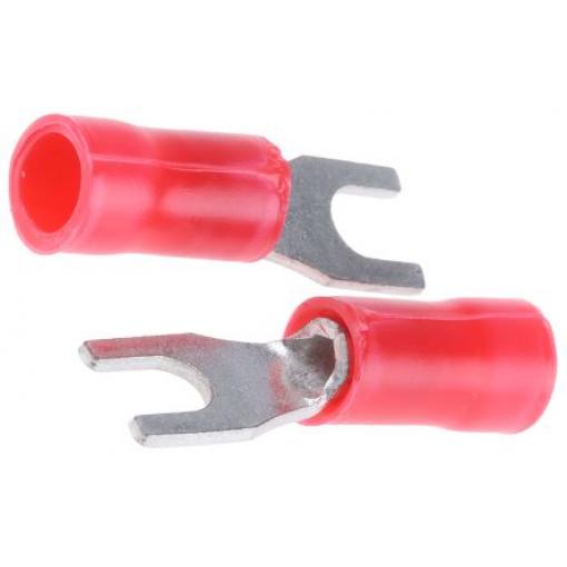 Krimpovací plochý konektor, řada: PLASTI-GRIP, Izolované, 3 mm barva Červená, max. AWG: 16 AWG, min. AWG: 22 AWG, TE