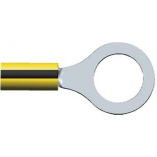 Očková koncovka, řada: PIDG, pokovení: Cín, M12, Žlutá, Černá, 105 °C, min. AWG: 16 AWG, max. AWG: 14 AWG, Izolované, TE