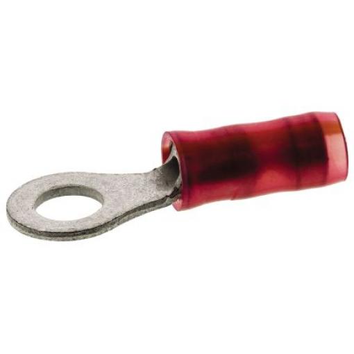 Očková koncovka, řada: PIDG, pokovení: Cín, M4, Červená, 105 °C, min. AWG: 20 AWG, max. AWG: 20 AWG, Izolované, TE