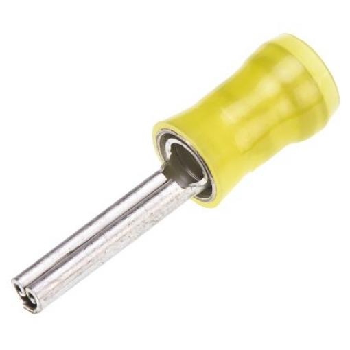 Krimpovací kolíkový konektor, řada: PIDG Izolované, pokovení: Cín, průměr kolíku: 2.8 mm barva Žlutá, max. AWG: 10 AWG,