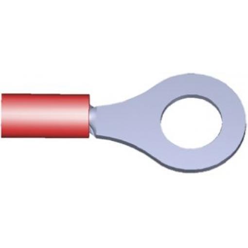 Očková koncovka, řada: PLASTI-GRIP, pokovení: Cín, M6, Červená, 105 °C, min. AWG: 22 AWG, max. AWG: 16 AWG, Izolované,