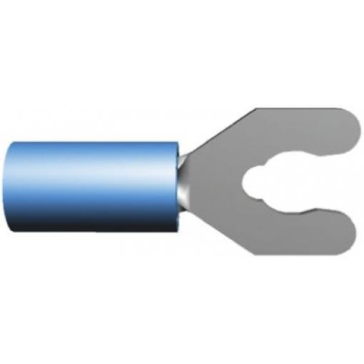 Očková koncovka, řada: PIDG, pokovení: Cín, M4, Modrá, 105 °C, min. AWG: 16 AWG, max. AWG: 14 AWG, Izolované, TE