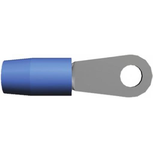 Očková koncovka, řada: TERMINYL, pokovení: Cín, M6, Modrá, 105 °C, min. AWG: 6 AWG, max. AWG: 6 AWG, Izolované, TE