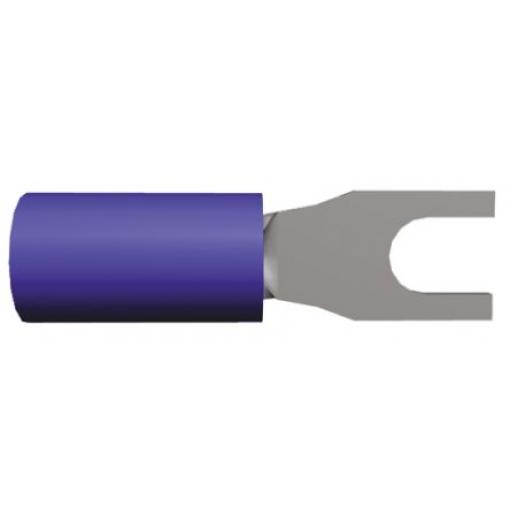 Krimpovací plochý konektor, řada: PLASTI-GRIP, Izolované, 3.02 mm barva Modrá, max. AWG: 14 AWG, min. AWG: 16 AWG, TE