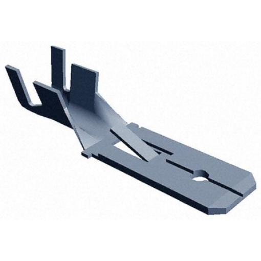 TE Connectivity Zásuvný konektor, řada: FASTIN-FASTON .250 Neizolované, 6.35 x 0.81 mm, Černá Vnější, celková délka: