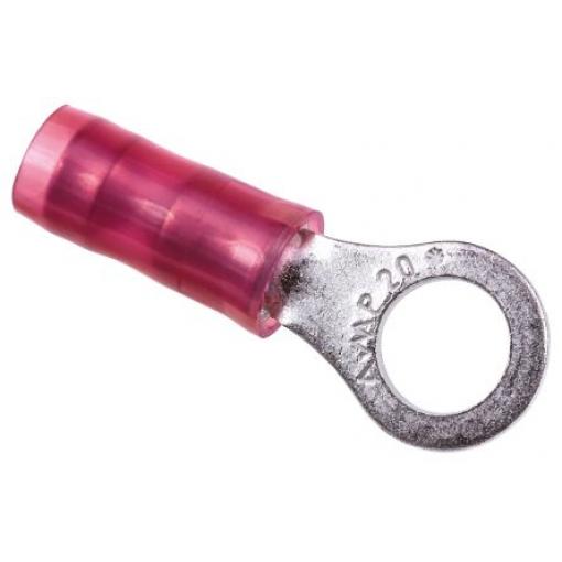 Očková koncovka, řada: PIDG, pokovení: Cín, M5, Červená, 105 °C, min. AWG: 22 AWG, max. AWG: 16 AWG, Izolované, TE