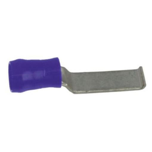 Krimpovací plochá svorka, řada: PIDG, Izolované délka čepele 17.2 mm, Modrá Zahnutý, max. AWG: 14 AWG, min. AWG: 16 AWG,
