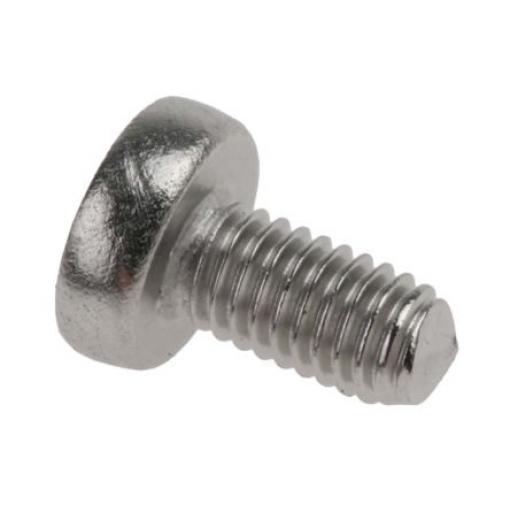 RS PRO Šroub s nízkou půlkulovou hlavou Drážka, Obyčejný, Nerezová ocel hlavice Kónická, velikost závitu: M2 6.0 mm