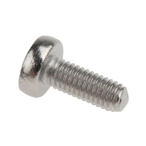 RS PRO Šroub s nízkou půlkulovou hlavou Drážka, Obyčejný, Nerezová ocel hlavice Kónická, velikost závitu: M2 8.0 mm