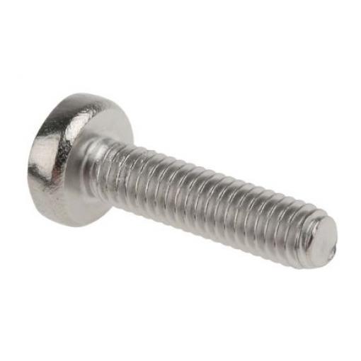 RS PRO Šroub s nízkou půlkulovou hlavou Pozidriv, Obyčejný, Nerezová ocel hlavice Kónická, velikost závitu: M2 16.0 mm