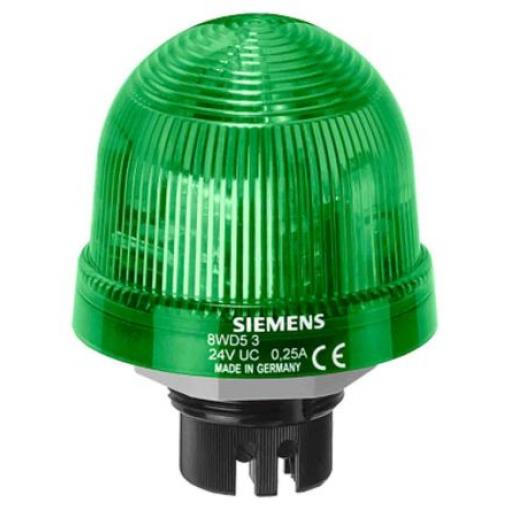 Siemens Maják Blikající barva Zelená 230V ac Xenonová Bajonetové upevnění, Zapuštěná montáž 35mA Declaration of