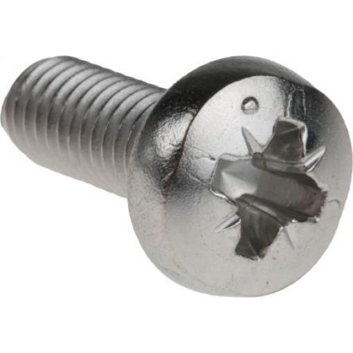 RS PRO Šroub s nízkou půlkulovou hlavou Pozidriv, Obyčejný, Nerezová ocel hlavice Kónická, velikost závitu: M2 16.0 mm