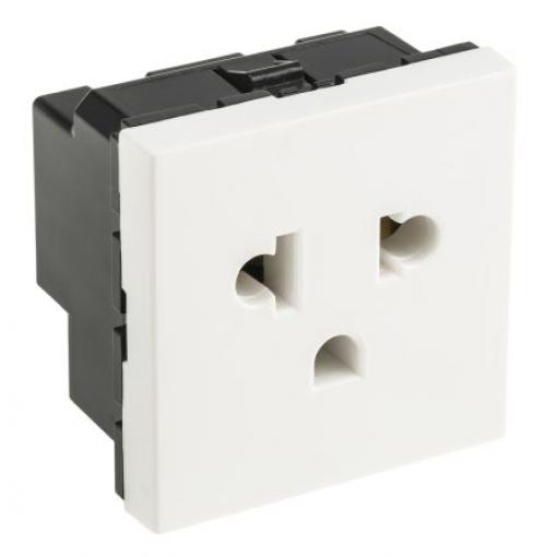 Zásuvka Bílá 1cestná Polykarbonát 15 A NEMA 5-15R Vnitřní ANSI/ESD, BS EN Legrand 125 V