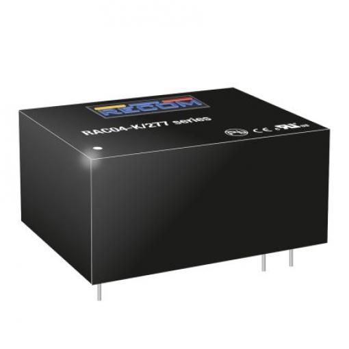 Spínaný napájecí zdroj, počet výstupů: 1 RAC04-15SK/277 15V dc Montáž na plošný spoj 4 W RAC04‿SK/277 Recom 305V ac