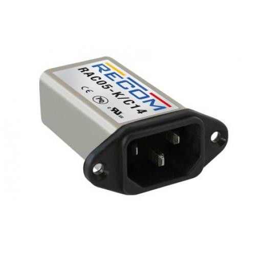 Spínaný napájecí zdroj, počet výstupů: 1 RAC05-24SK/C14 24V dc Montáž na plošný spoj 5 W RAC05‿SK/C14 Recom 264V ac