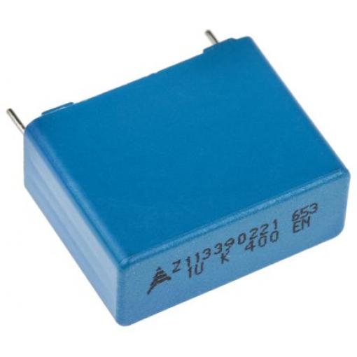 Vrstvové kondenzátory, řada: B32653, Průchozí otvor 1 μF 200 V ac 400 V dc EPCOS AEC-Q200 Rev D 2 0.8 mm