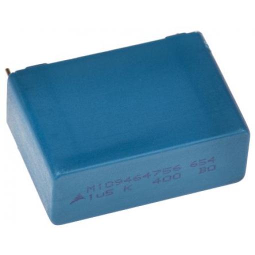 Vrstvové kondenzátory, řada: B32654, Průchozí otvor 1.5 μF 200 V ac 400 V dc EPCOS AEC-Q200 Rev D 2 0.8 mm