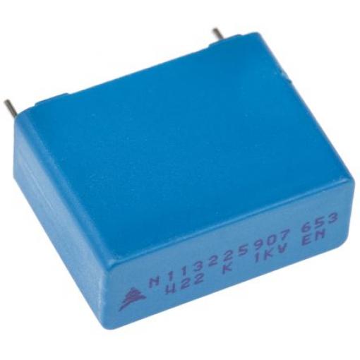 Vrstvové kondenzátory, řada: B32653, Průchozí otvor 220 nF 250 V ac 1 kV dc EPCOS AEC-Q200 Rev D 2 0.8 mm