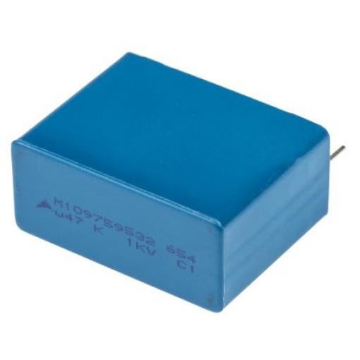 Vrstvové kondenzátory, řada: B32654, Průchozí otvor 470 nF 250 V ac 1 kV dc EPCOS AEC-Q200 Rev D 2 0.8 mm