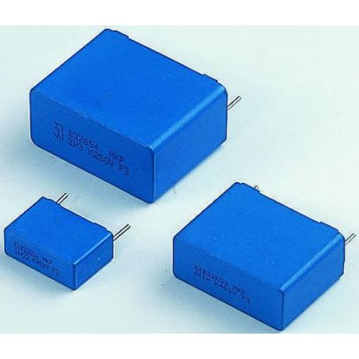 Vrstvové kondenzátory, řada: B32652, Průchozí otvor 22 nF 500 V ac 1.25 kV dc EPCOS AEC-Q200 Rev D 2 0.8 mm