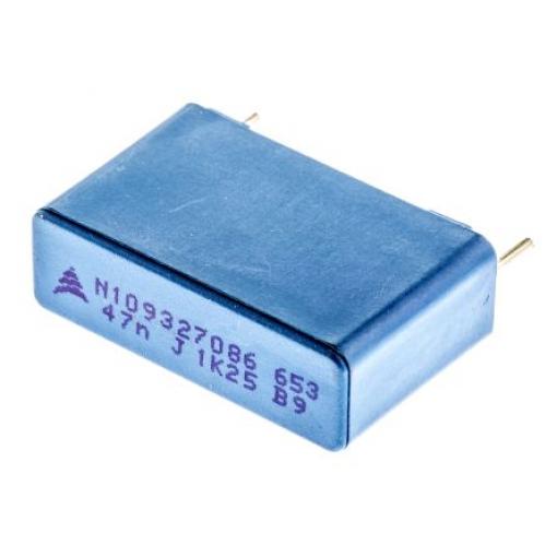 Vrstvové kondenzátory, řada: B32653, Průchozí otvor 47 nF 500 V ac 1.25 kV dc EPCOS AEC-Q200 Rev D 2 0.8 mm