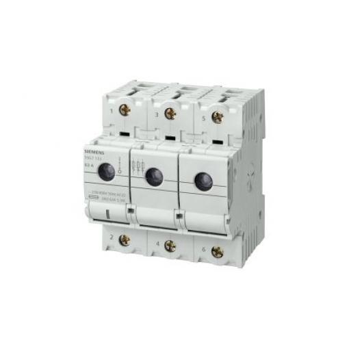 Držák keramických pojistek 63A 400V ac Siemens 3pólový