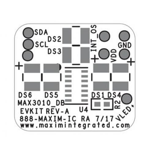 Akcelerometr, klasifikace: Vyhodnocovací sada for USBOSMB and MAX30102DBEVKIT, pro použití s: Integrovaný adaptér Maxim