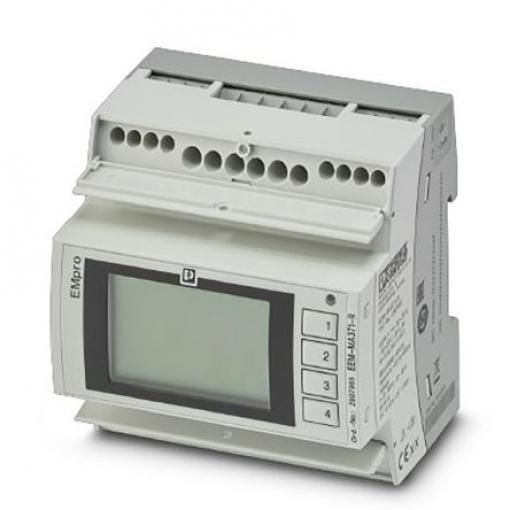 Elektroměr, řada: EMpro LCD 3fázový Digitální Impulzový výstup výška číslice 85 mm, výška výřezu: 80 mm, šířka výřezu: