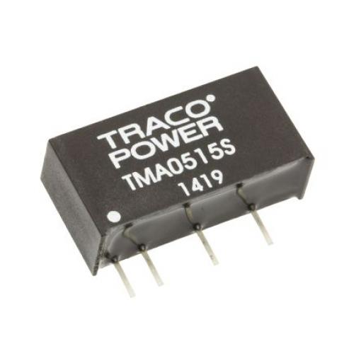 TRACOPOWER Měnič DC/DC TMA, výstup: 15 V dc 1 kV dc, Vin 5.5V dc 67 mA, Vin 4.5V 1 W -40 °C 85 °C Průchozí otvor