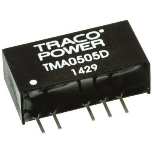 TRACOPOWER Měnič DC/DC TMA, výstup: ±5 V 1 kV dc, Vin 5V dc 100 mA, Vin 0V 1 W -40 °C 85 °C Montáž na plošný spoj
