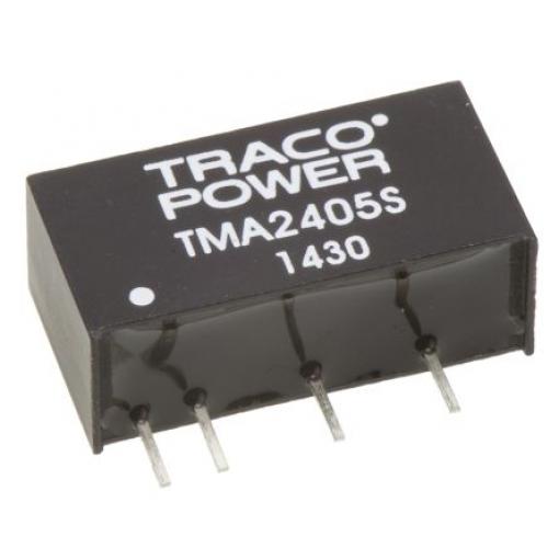 TRACOPOWER Měnič DC/DC TMA, výstup: 5 V dc 1 kV dc, Vin 24V dc 200 mA, Vin 0V 1 W -40 °C 85 °C Montáž na plošný spoj