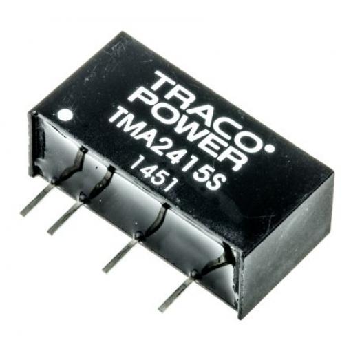 TRACOPOWER Měnič DC/DC TMA, výstup: 15 V dc 1 kV dc, Vin 26.4V dc 67 mA, Vin 21.6V 1 W -40 °C 85 °C Průchozí otvor
