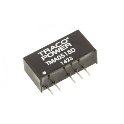 TRACOPOWER Měnič DC/DC TMA, výstup: ±15 V 1 kV dc, Vin 5V dc 34 mA, Vin 0V 1 W -40 °C 85 °C Montáž na plošný spoj