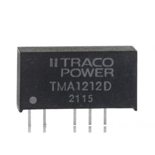 TRACOPOWER Měnič DC/DC TMA, výstup: ±12 V 1 kV dc, Vin 12V dc 42 mA, Vin 0V 1 W -40 °C 85 °C Montáž na plošný spoj