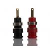 RS PRO Zásuvka na banánky, 2 mm, 600V, 10A, Červená, Černá, Vnitřní Pájecí, délka: 20.9 mm, pokovení kontaktu: Zlatá