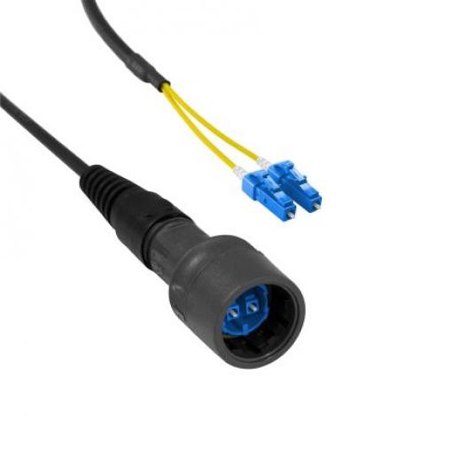 Bulgin Optický kabel 125 μm 5 m Polyolefin plášť, Žlutá