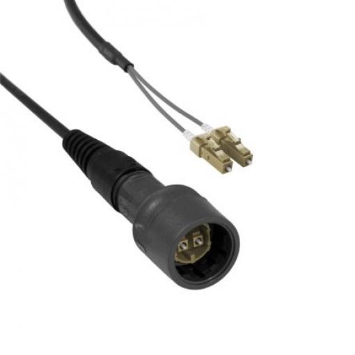 Bulgin Optický kabel 125 μm 2žilový Polyvinylchlorid, Nízko dýmivý bezhalogenový plášť, Oranžová, Voda, Žlutá
