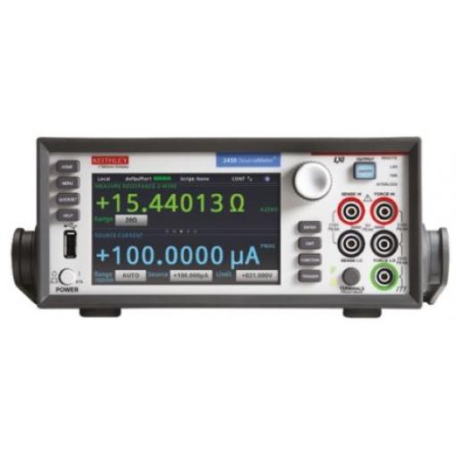 Zdrojový měřič, řada: 2450 2450 1 kanály, rozsah odporu: 20 Ω to 200 MΩ ±10 nA to ±1 A ±20 mV to ±200 V 20W Keithley,