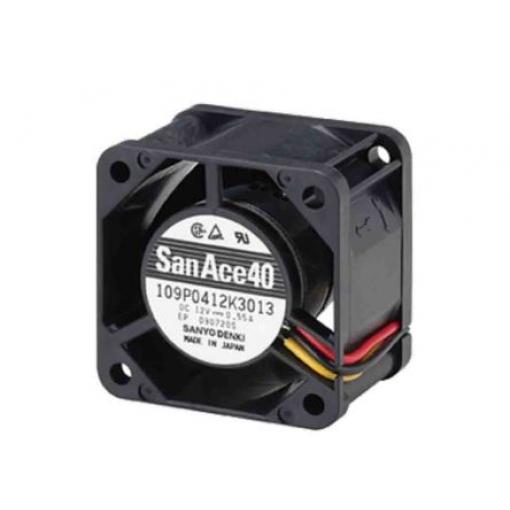 Sanyo Denki Axiální ventilátor, řada: 109P, průtok vzduchu: 11.3 cfm 3.4 W 5 V dc 680 mA IP68 40 mm 40 mm 28 mm