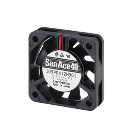 Sanyo Denki Axiální ventilátor, řada: 109P, průtok vzduchu: 5.3 cfm 800 mW 5 V dc 160 mA IP68 40 mm 40 mm 10 mm