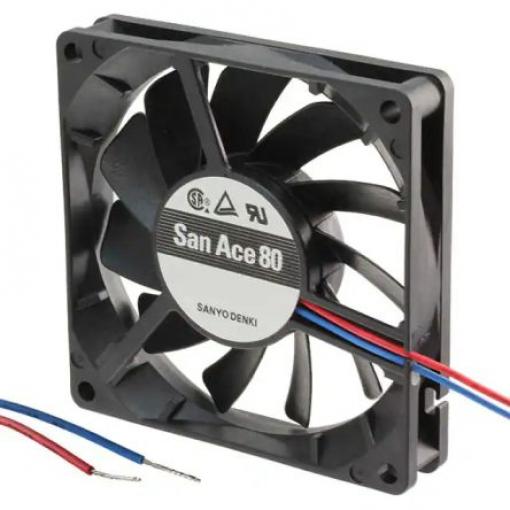 Axiální ventilátor, řada: 109P DC, 80 x 80 x 15mm, průtok vzduchu: 20.1cfm 1.08W 12 V DC