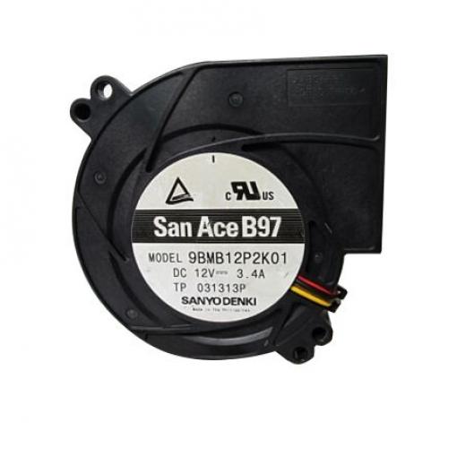 Sanyo Denki Odstředivý ventilátor, řada: San Ace B97 Dmychadlo, průtok vzduchu: 56.8 cfm 12V dc DC 97 mm 97mm 33 mm