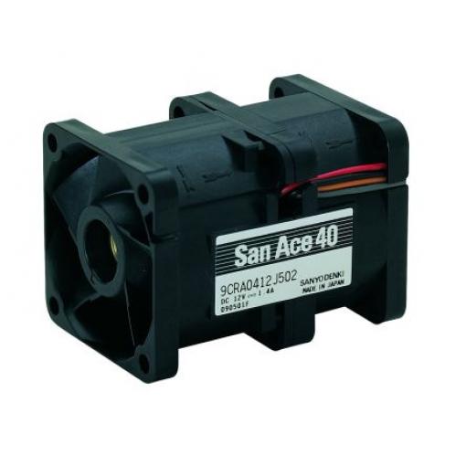 Sanyo Denki Axiální ventilátor, řada: 9CRA, průtok vzduchu: 27.19 cfm 18 W 12 V dc 1 A IP68 40 mm 40 mm 56 mm