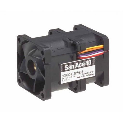 Axiální ventilátor, řada: 9CRD DC, 40 x 40 x 56mm, průtok vzduchu: 52.2m³/h 13.8W 12 V DC